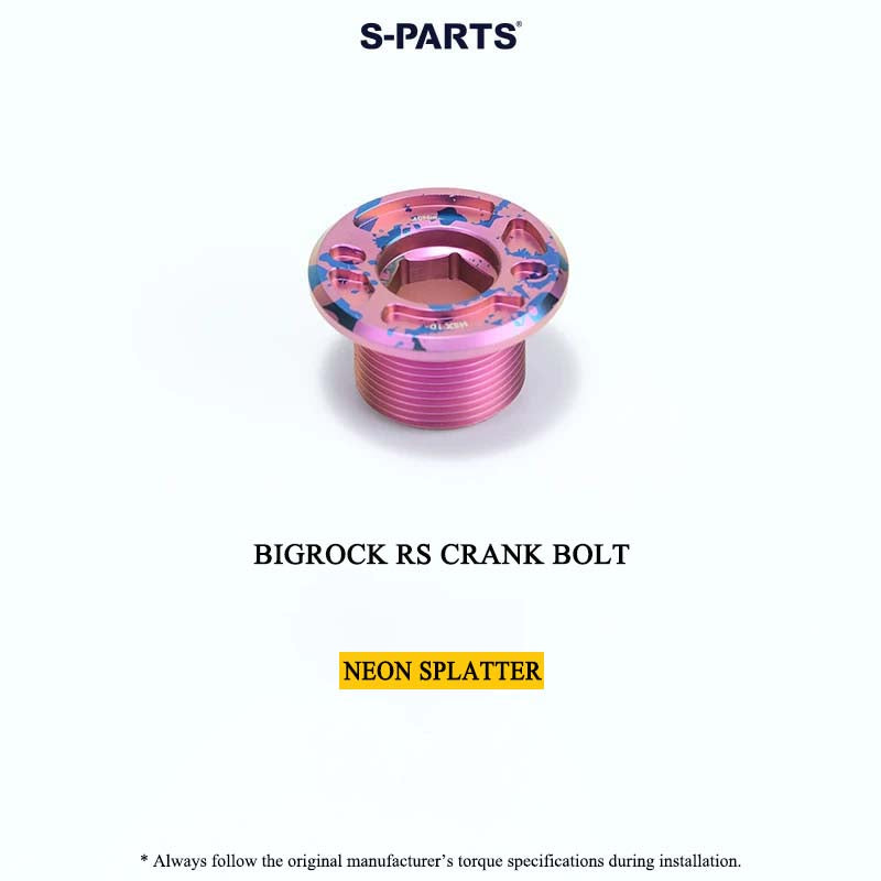 BIGROCK RS Titanium Crank Bolt & Self-Extracting Cap Kit SHIMANO TL-LR15 Compatible