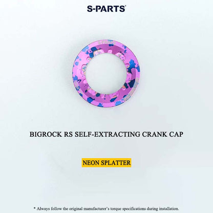 BIGROCK RS Titanium Crank Bolt & Self-Extracting Cap Kit SHIMANO TL-LR15 Compatible