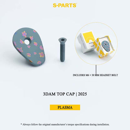 3D-Printed Grade 5 Titanium Headset Top Cap for Pinarello 3DAM | 2024 & Earlier & 2025