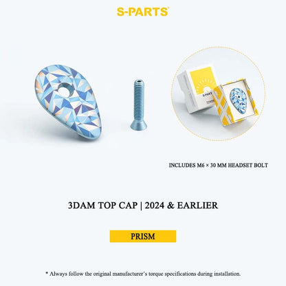3D-Printed Grade 5 Titanium Headset Top Cap for Pinarello 3DAM | 2024 & Earlier & 2025