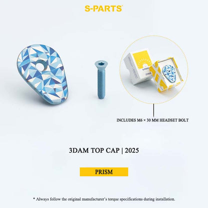 3D-Printed Grade 5 Titanium Headset Top Cap for Pinarello 3DAM | 2024 & Earlier & 2025