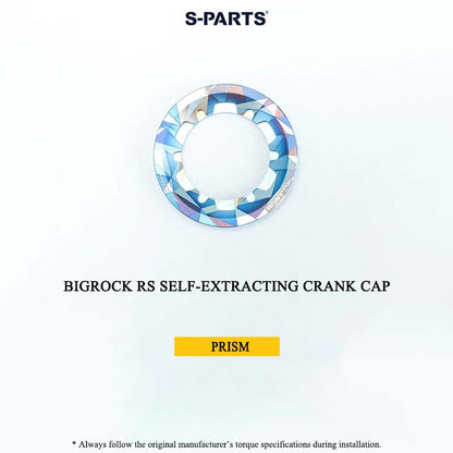 BIGROCK RS Titanium Crank Bolt & Self-Extracting Cap Kit SHIMANO TL-LR15 Compatible