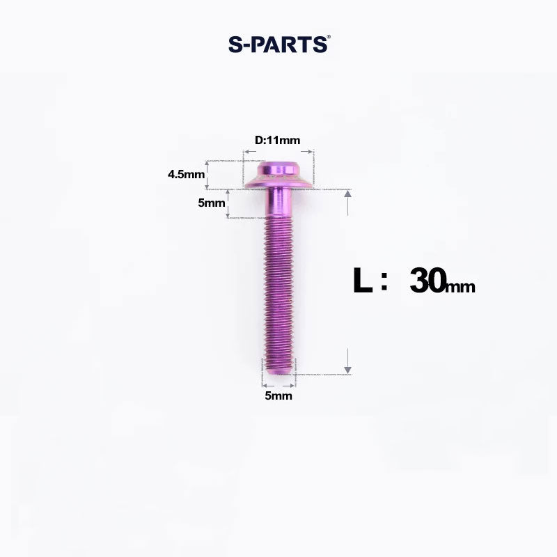 M5 Titanium Caliper Bolts for Shimano Flat Mount - R9270 / R8170 / R8070 / R7170