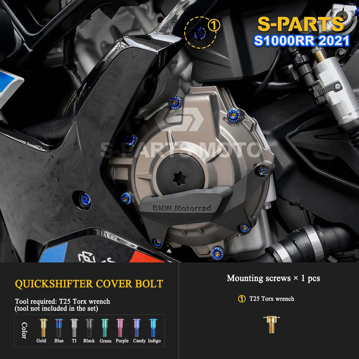 Grade 5 Titanium Bolts & Fasteners for 2021 BMW S1000RR