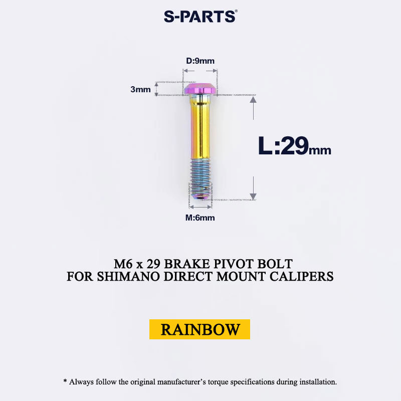 Titanium Pivot Bolt for Shimano Direct Mount Brake Calipers | M6