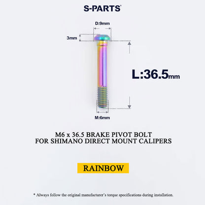 Titanium Pivot Bolt for Shimano Direct Mount Brake Calipers | M6