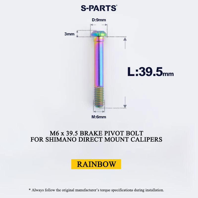 Titanium Pivot Bolt for Shimano Direct Mount Brake Calipers | M6