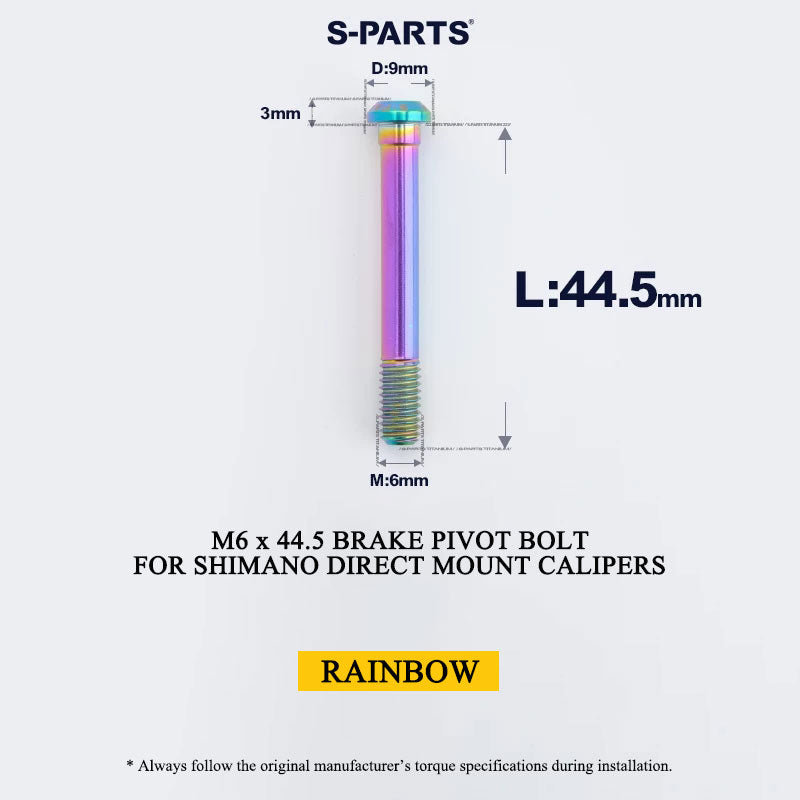 Titanium Pivot Bolt for Shimano Direct Mount Brake Calipers | M6