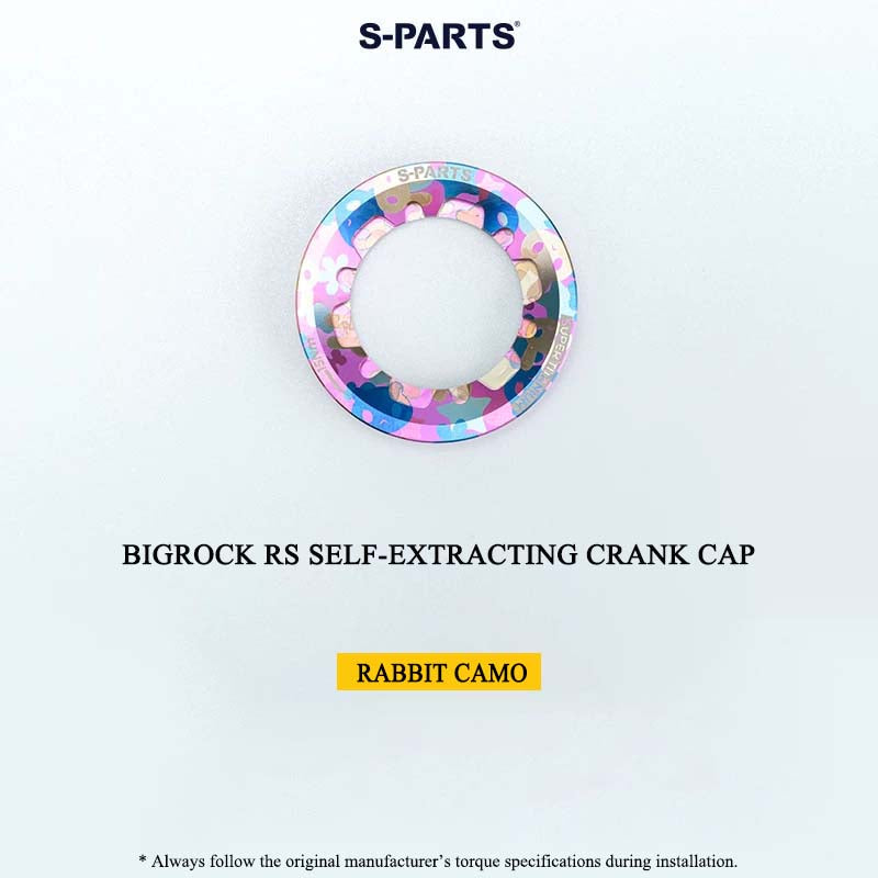 BIGROCK RS Titanium Crank Bolt & Self-Extracting Cap Kit SHIMANO TL-LR15 Compatible