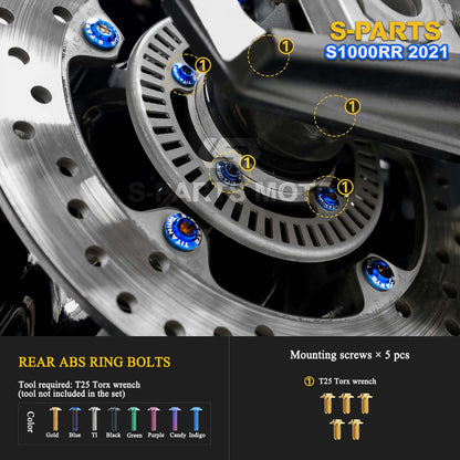 Grade 5 Titanium Bolts & Fasteners for 2021 BMW S1000RR