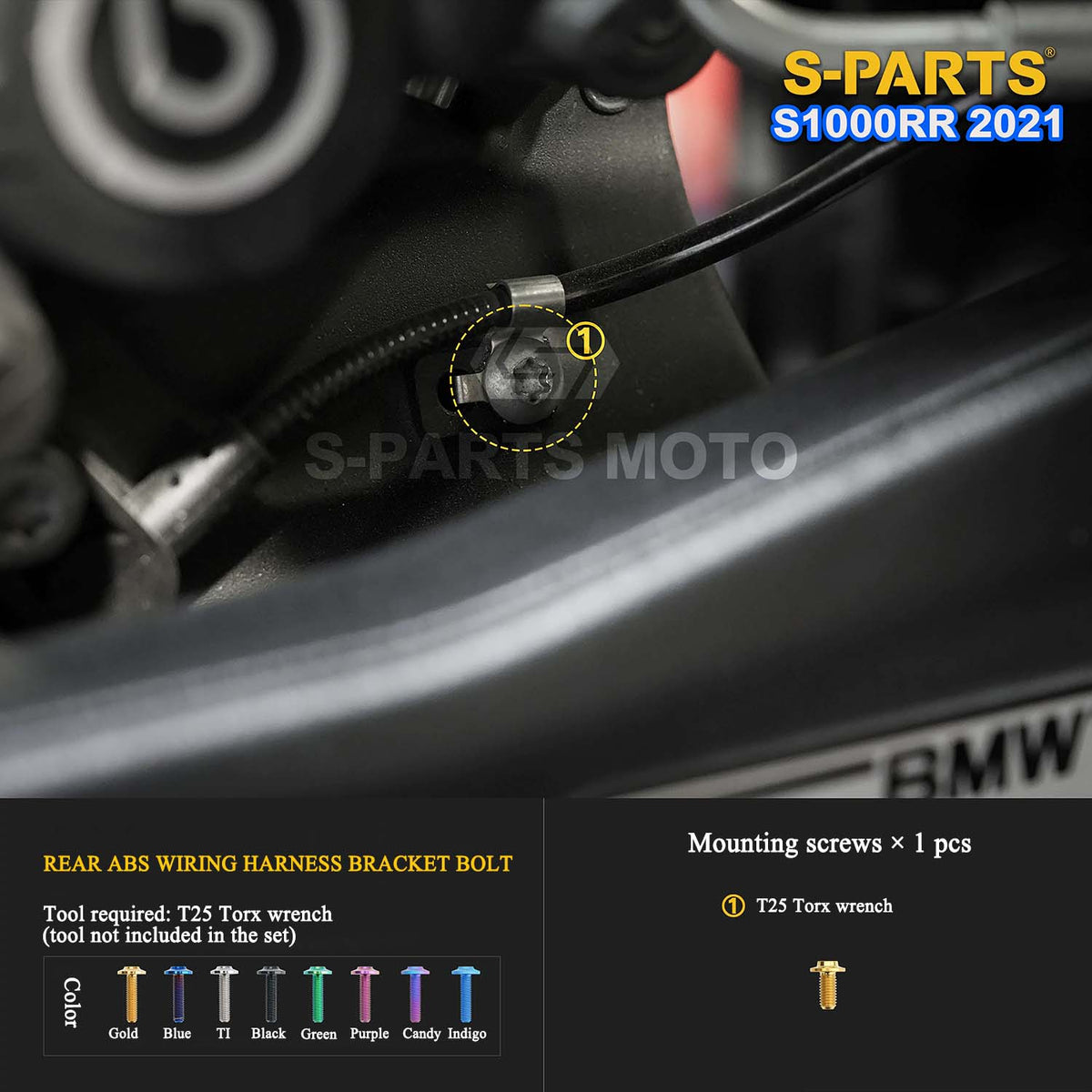 Grade 5 Titanium Bolts & Fasteners for 2021 BMW S1000RR