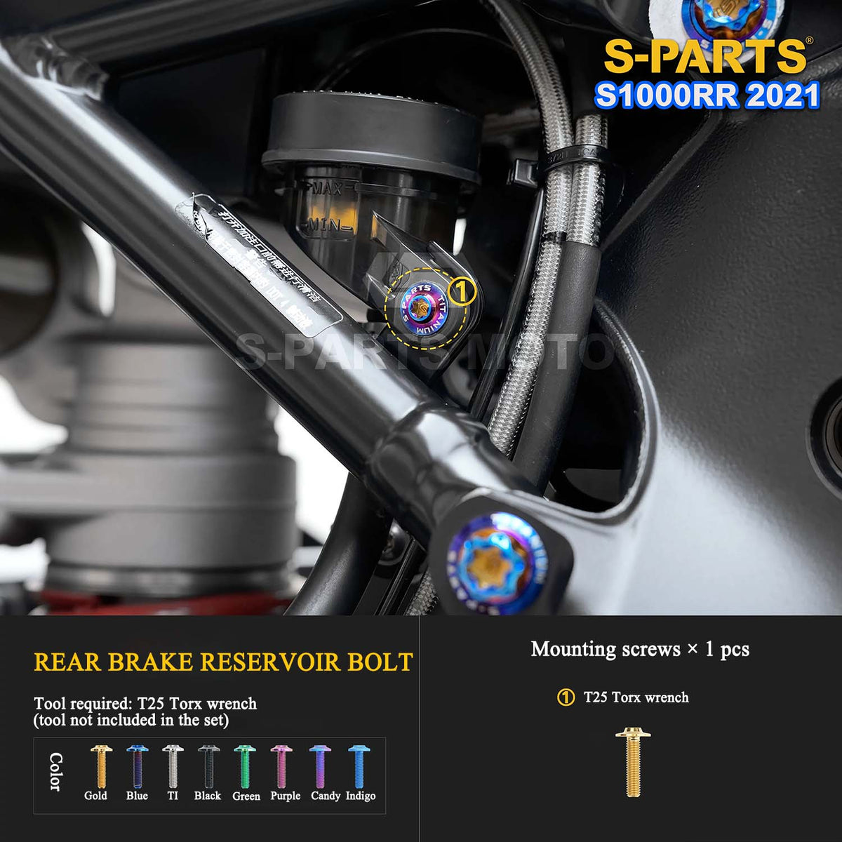 Grade 5 Titanium Bolts & Fasteners for 2021 BMW S1000RR