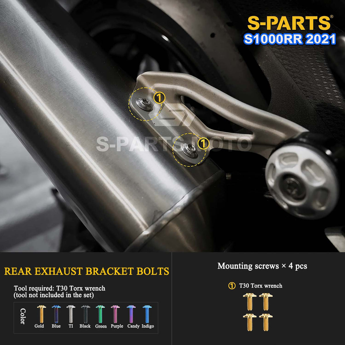 Grade 5 Titanium Bolts & Fasteners for 2021 BMW S1000RR
