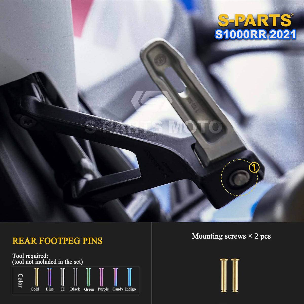 Grade 5 Titanium Bolts & Fasteners for 2021 BMW S1000RR