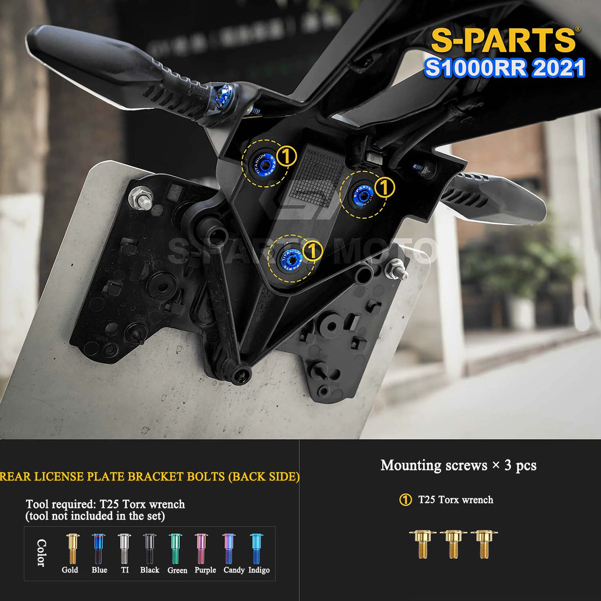 Grade 5 Titanium Bolts & Fasteners for 2021 BMW S1000RR