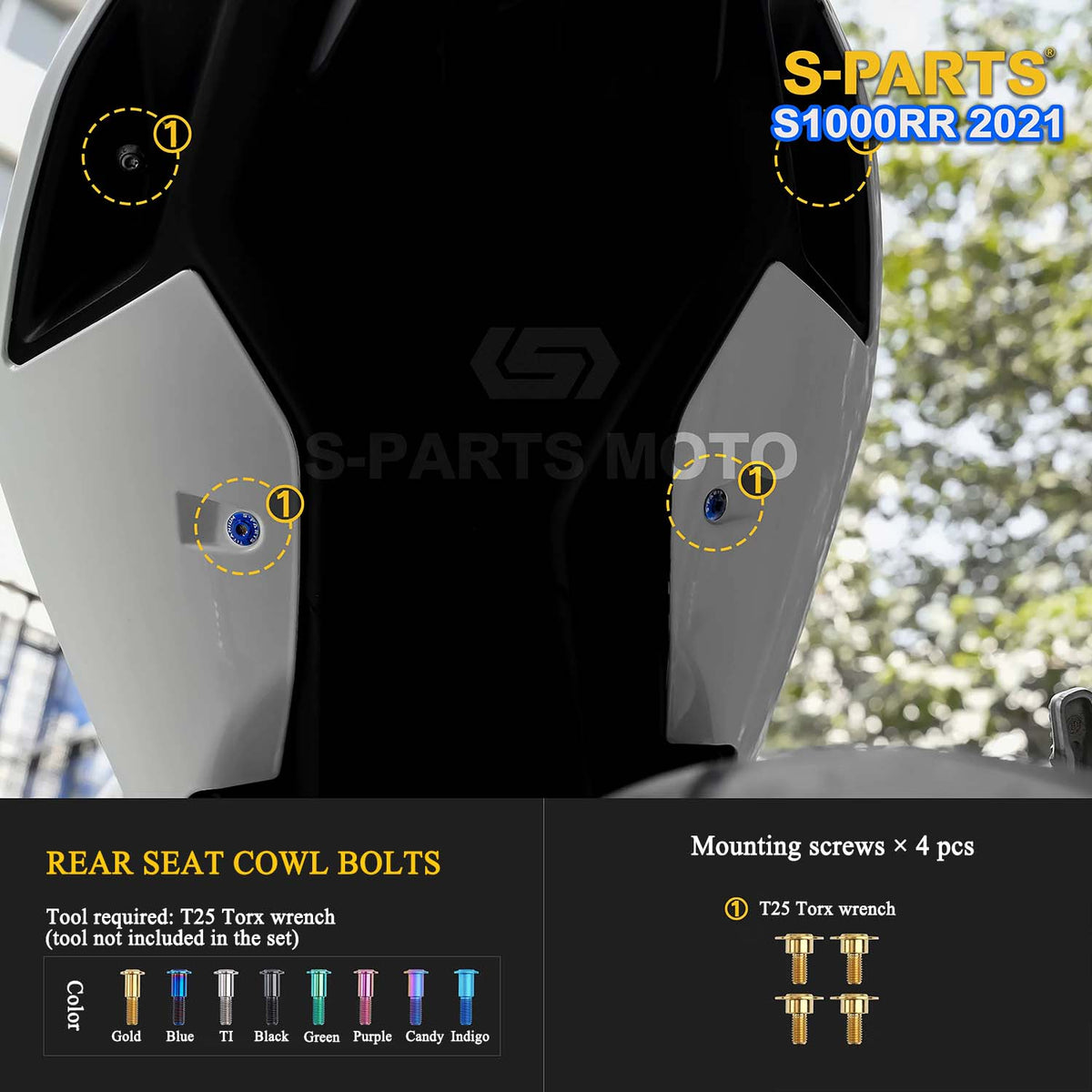 Grade 5 Titanium Bolts & Fasteners for 2021 BMW S1000RR