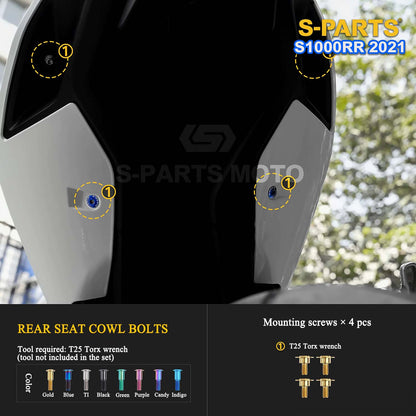 Grade 5 Titanium Bolts & Fasteners for 2021 BMW S1000RR