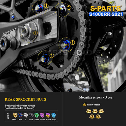 Grade 5 Titanium Bolts & Fasteners for 2021 BMW S1000RR