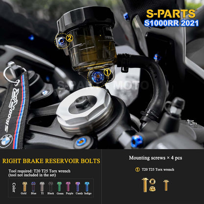 Grade 5 Titanium Bolts & Fasteners for 2021 BMW S1000RR