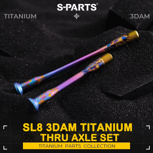 Tarmac SL8 3DAM Titanium Thru Axle Set | Ultra-Lightweight SLM 3D Printed Grade 5 Titanium | M12×120 & M12×164 P1.0