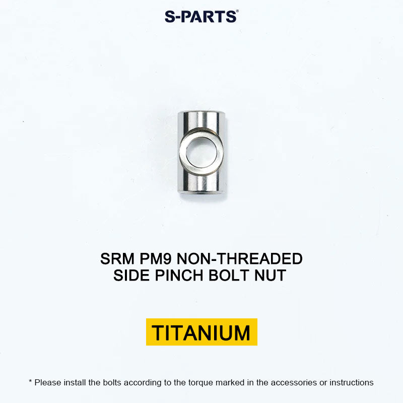 Grade 5 Titanium Crank Arm Pinch Bolt Nut for SRM PM9 Power Meter Cranks