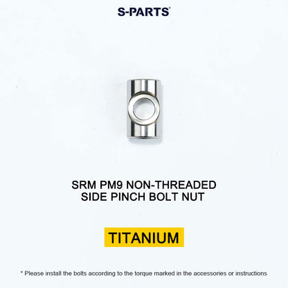 Grade 5 Titanium Crank Arm Pinch Bolt Nut for SRM PM9 Power Meter Cranks