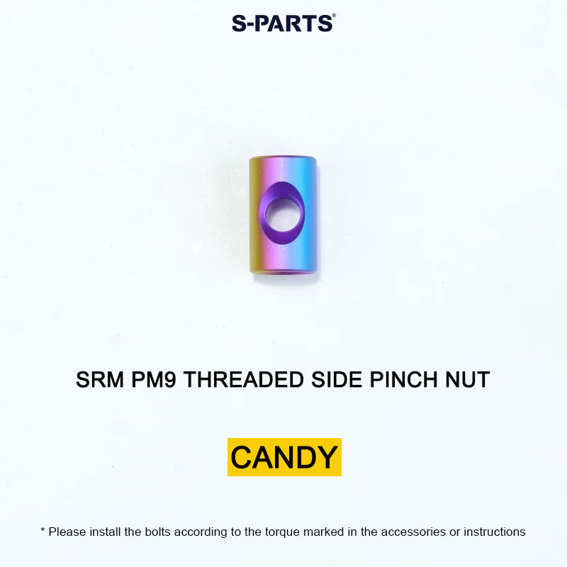Grade 5 Titanium Crank Arm Pinch Bolt Nut for SRM PM9 Power Meter Cranks