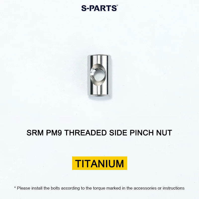 Grade 5 Titanium Crank Arm Pinch Bolt Nut for SRM PM9 Power Meter Cranks