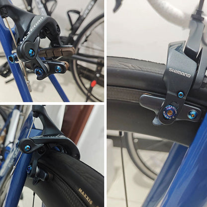 S-PARTS 16-Piece Titanium Bolt Upgrade Kit for Shimano Rim Brake Calipers