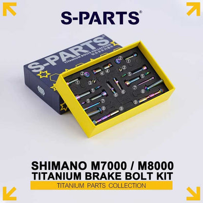 Shimano SLX / M7000 / M8000 Titanium Brake Bolt Kit – 20PCS MTB Hydraulic Disc Brake Hardware Set