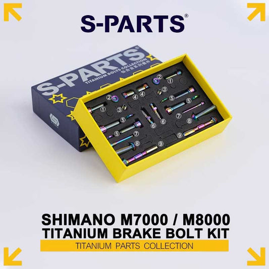 Shimano SLX / M7000 / M8000 Titanium Brake Bolt Kit – 20PCS MTB Hydraulic Disc Brake Hardware Set