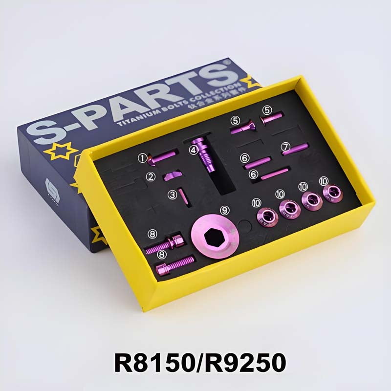 Shimano UT R8050/R8150 & DA R9250 Titanium Shifting & Drivetrain Bolt Kit