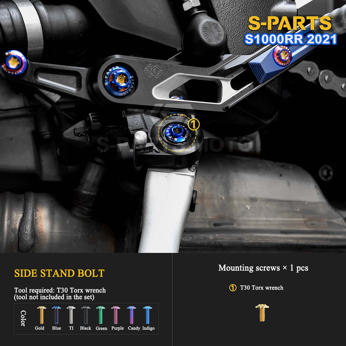 Grade 5 Titanium Bolts & Fasteners for 2021 BMW S1000RR