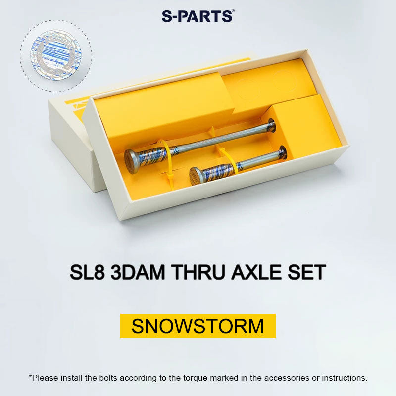 Tarmac SL8 3DAM Titanium Thru Axle Set | Ultra-Lightweight SLM 3D Printed Grade 5 Titanium | M12×120 & M12×164 P1.0