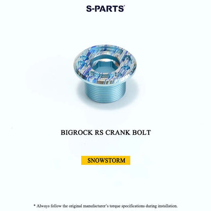 BIGROCK RS Titanium Crank Bolt & Self-Extracting Cap Kit SHIMANO TL-LR15 Compatible
