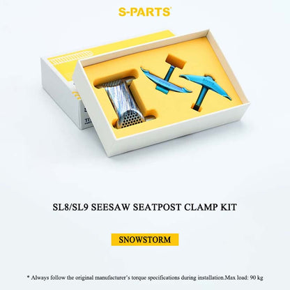 3D Printed Titanium Seat Clamp Kit & Parts for Specialized Tarmac SL8/SL9 Seesaw Seatpost