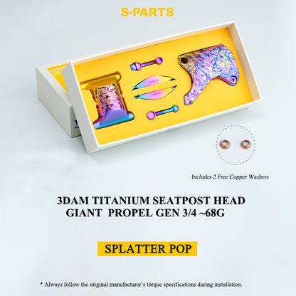 3DAM Titanium Integrated Seatpost Head Assembly for Giant TCR Gen 10 & Propel Gen 3/4