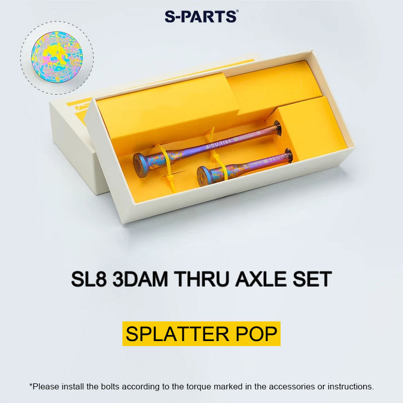 Tarmac SL8 3DAM Titanium Thru Axle Set | Ultra-Lightweight SLM 3D Printed Grade 5 Titanium | M12×120 & M12×164 P1.0