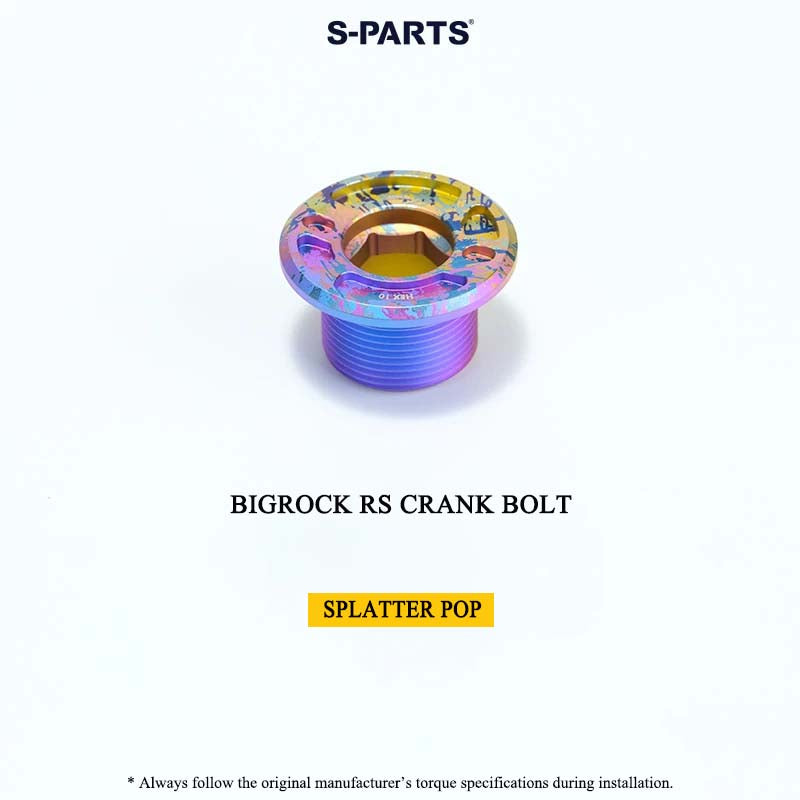BIGROCK RS Titanium Crank Bolt & Self-Extracting Cap Kit SHIMANO TL-LR15 Compatible