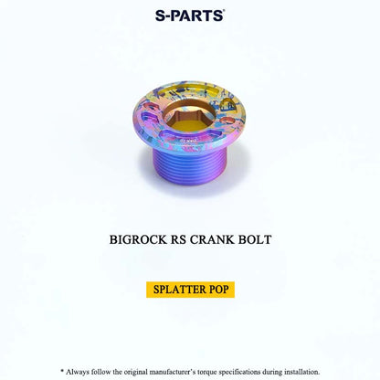 BIGROCK RS Titanium Crank Bolt & Self-Extracting Cap Kit SHIMANO TL-LR15 Compatible