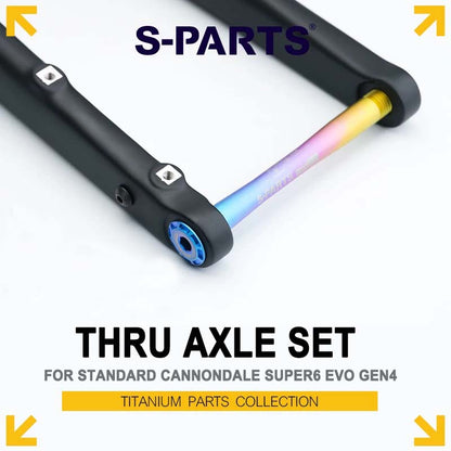 Standard Cannondale Super6 EVO Gen4 M12 x 1.0 (12x122 / 12x164mm) Compatible Thru-Axle Set