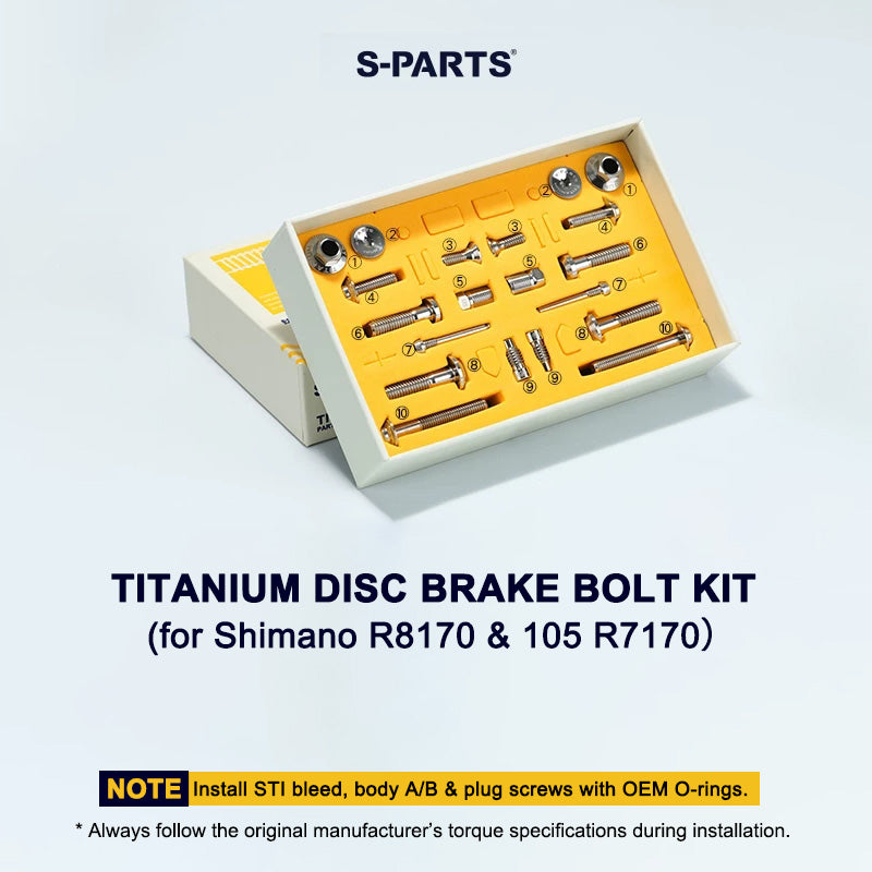 Grade 5 Titanium Disc Brake Bolt Kit for Shimano ULTEGRA R8170 & 105 R7170 – 20pcs