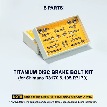 Grade 5 Titanium Disc Brake Bolt Kit for Shimano ULTEGRA R8170 & 105 R7170 – 20pcs