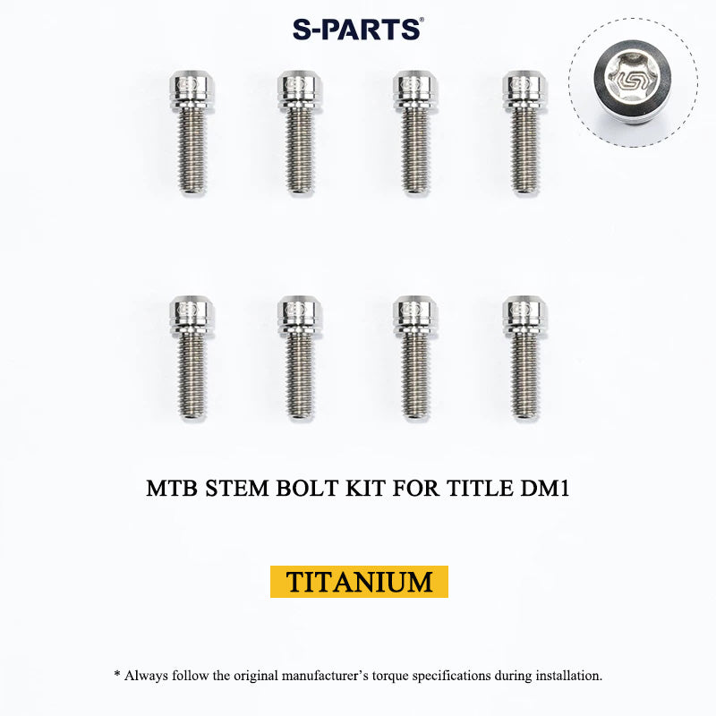 Grade 5 Titanium MTB Stem Bolt Kit for TITLE ST1/ST2/DM1