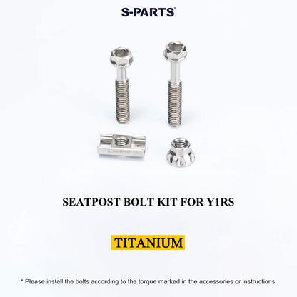 Grade 5 Titanium Seatpost Bolt Kit for COLNAGO Y1RS / V5RS – Saddle Clamp Hardware