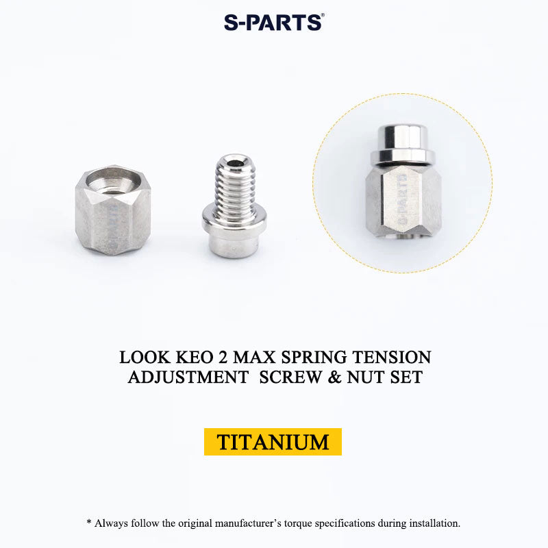 Grade 5 Titanium Pedal Axle & Parts for LOOK KEO 2 MAX