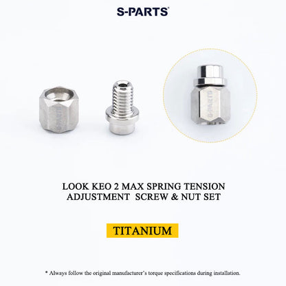 Grade 5 Titanium Pedal Axle & Parts for LOOK KEO 2 MAX