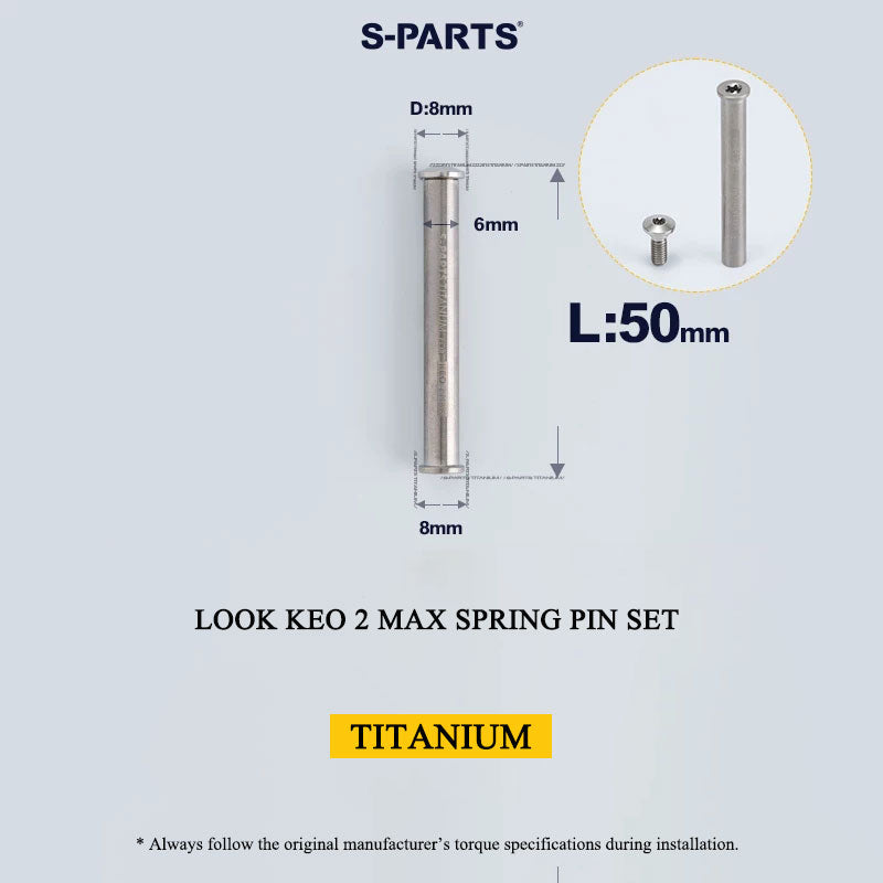 Grade 5 Titanium Pedal Axle & Parts for LOOK KEO 2 MAX