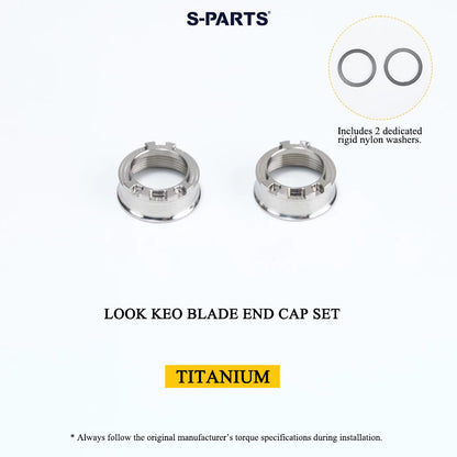 Grade 5 Titanium Pedal Spindle & Hardware for LOOK KEO BLADE Pedals
