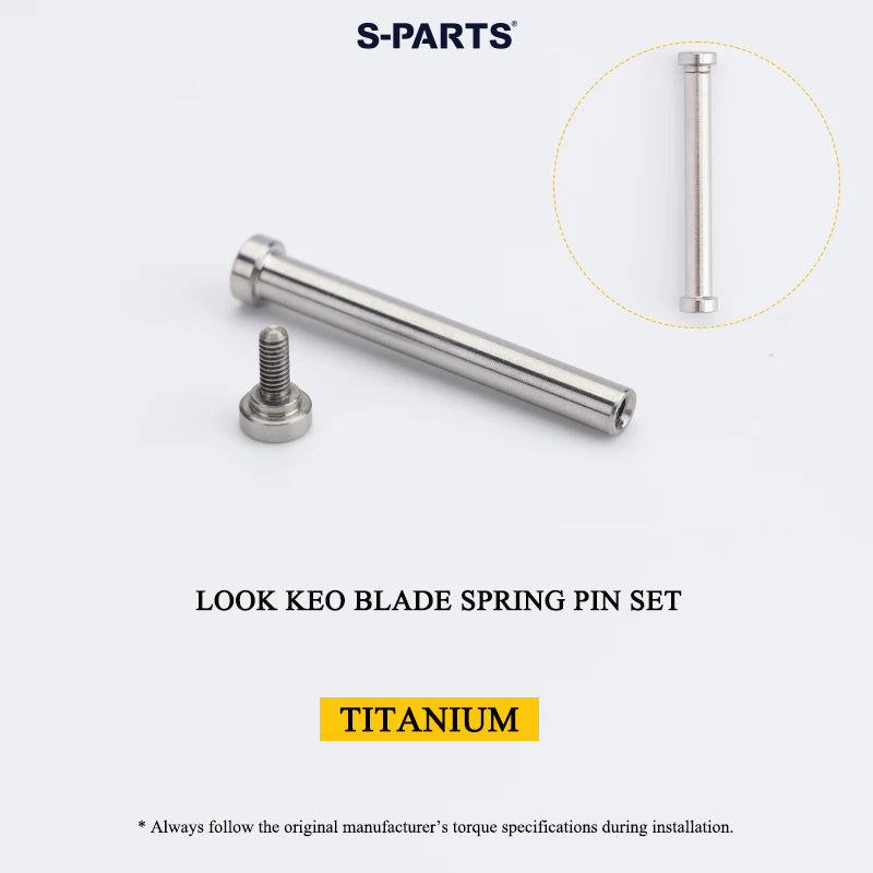 Grade 5 Titanium Pedal Spindle & Hardware for LOOK KEO BLADE Pedals